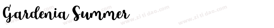 Gardenia Summer字体转换